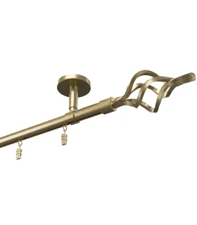 Profilová hliníková garnýž stropní jednoduchá Elegant Antik Gula Azur