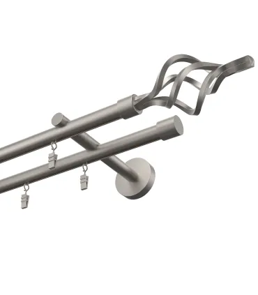 Profilová hliníková garnýž dvojitá Elegant satin Gula Azur