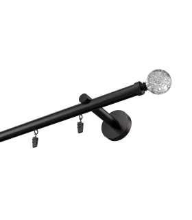 Profilová hliníková garnýž jednoduchá Elegant černá Gula Bubble