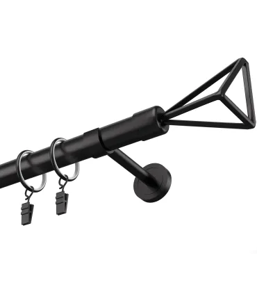 Garnýž černá jednoduchá 19mm matná Geometrik