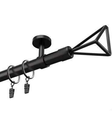 Garnýž černá jednoduchá 19mm matná Geometrik