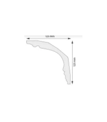 Dekorativní lišta na strop G19 200 x12.5x12.5 cm DSM
