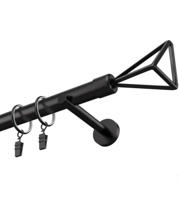 Garnýž černá jednoduchá 19mm matná Geometrik