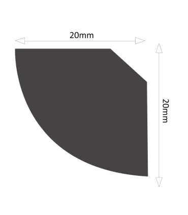 Dekorativní lišta na strop ND20 200 x 2 x 2 cm DSM