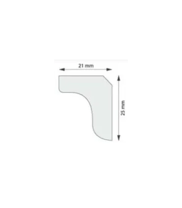 Dekorativní lišta na strop ND25 200 x 2,5 x 2,1 cm DSM