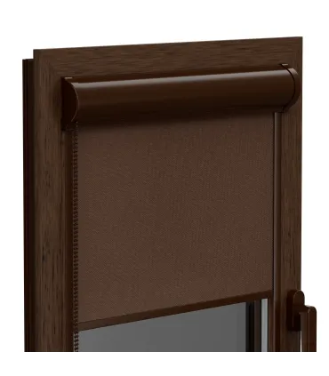 Roleta Termo (termoizolační) v hliníkové hnědé kazetě Elite řada plus Bronz