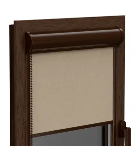 Roleta Termo (termoizolační) v hliníkové hnědé kazetě Elite řada plus Šedá