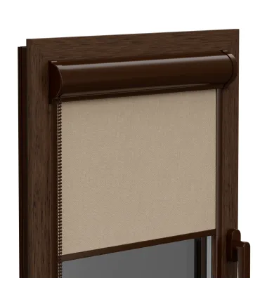 Roleta Termo (termoizolační) v hliníkové hnědé kazetě Elite řada plus Šedá