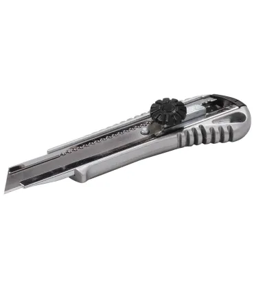 Nůž kovový MASTERTOOL s odlamovací čepelí 18 mm, šroubovací svorka 17-0198