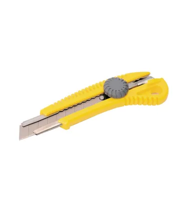 Nůž s odlamovací čepelí MASTERTOOL 18 mm, kovová vodítka, šroubovací svorka 17-0328