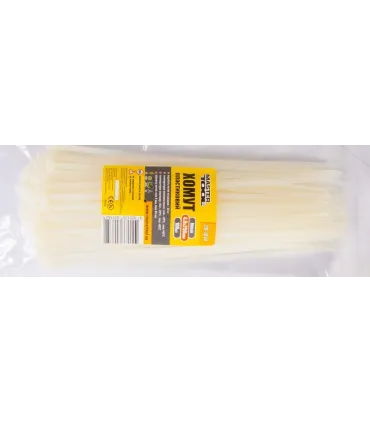 Páska stahovací MASTERTOOL na kabely, nylon 4,8*250 mm, bílý 100 ks balení 20-1814
