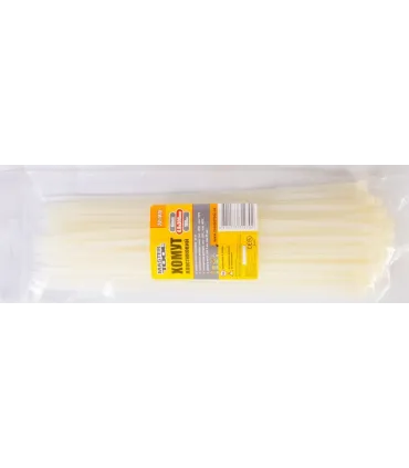 Páska stahovací MASTERTOOL na kabely, nylon 4,8*300 mm, bílý 100 ks balení 20-1815