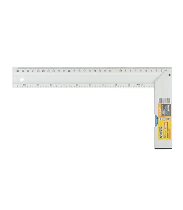 Úhelník truhlářský hliníkový MASTERTOOL 300 mm, libely 0,5 mm/m 0,03° 30-4300