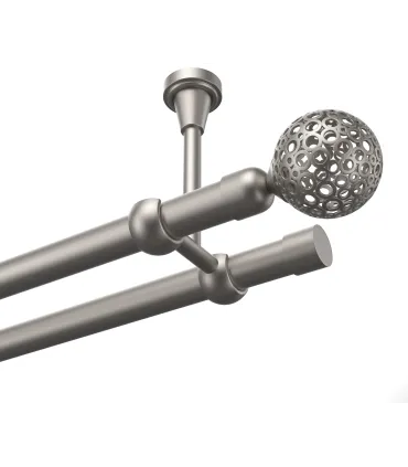 Kovová garnýž Satim dvojitá Ø 19 mm - Gula Modern