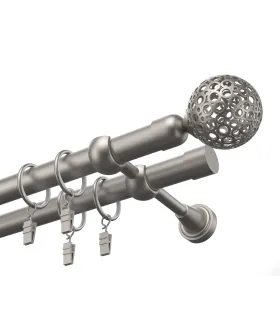 Kovová garnýž Satim dvojitá Ø 19 mm - Gula Modern