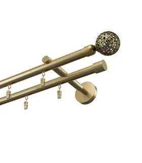 Profilová hliníková garnýž dvojitá Elegant antik Gula Modern