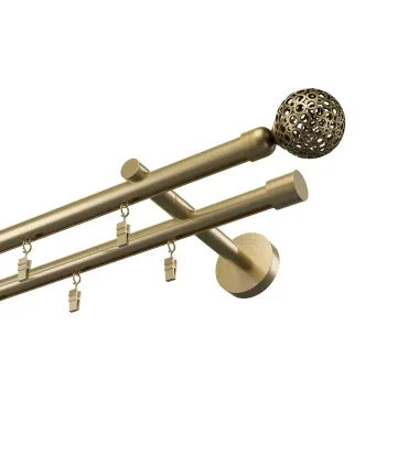 Profilová hliníková garnýž dvojitá Elegant antik Gula Modern