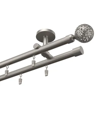 Profilová hliníková garnýž dvojitá Elegant satin Gula Modern