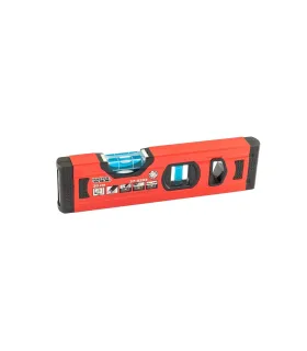 Vodováha hliníková stavební MASTERTOOL PROFI 20 cm 2 libely 0,5 mm/m 0,03° výklenek pro montáž na potrubí 37-0203