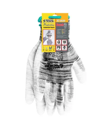 Rukavice pracovní MASTERTOOL pletené bezešvé s PU povlakem Camouflage 10" 83-0662