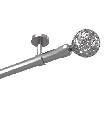 Kovová garnýž efekt-nerezová oceľ Ø 19 mm Gula Modern