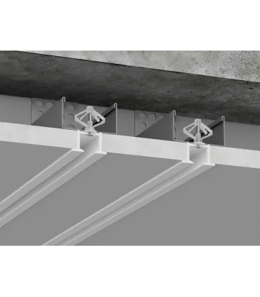 Dvojitá stropní kolejnice do sádrokartonu ZS plus komplet