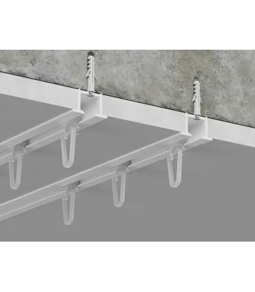 Dvojitá stropní kolejnice do sádrokartonu ZS plus komplet