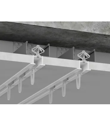 Dvojitá stropní kolejnice do sádrokartonu ZS plus komplet