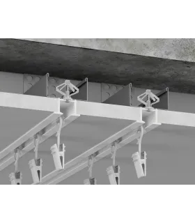 Dvojitá stropní kolejnice do sádrokartonu ZS plus komplet