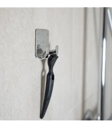 Jednoduchý samolepící věšák Inox matt, Base 220, 61601-21