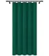 Velurový závěs na řasící pásce barva Zelená