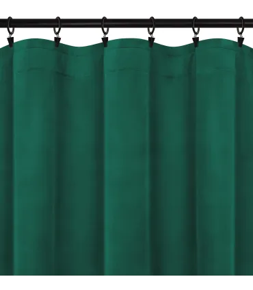 Velurový závěs na řasící pásce barva Zelená