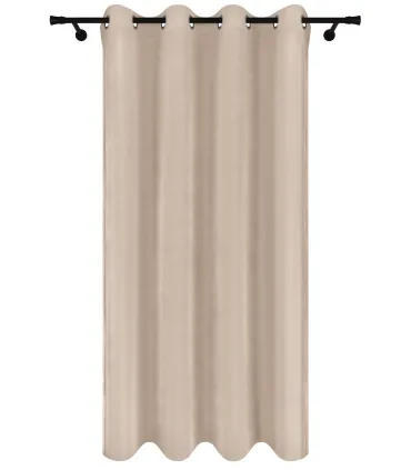 Velurový závěs s kroužky barva Béžová