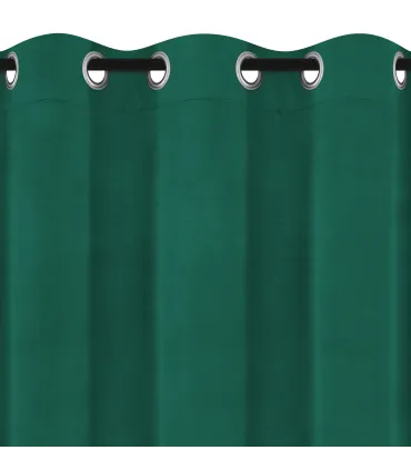 Velurový závěs s kroužky barva Zelená