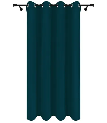 Velurový závěs s kroužky barva Granátová