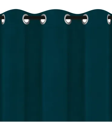 Velurový závěs s kroužky barva Granátová