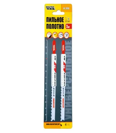 Plátky do přímočaré pily MASTERTOOL T345XF PROGRESSOR pro kov čisté rovné střih 5-11TPI/132 mm bimetall 2 ks 14-2810