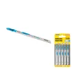 Plátky do přímočaré pily HCS MASTERTOOL pro neželezné kovy čisté rovné střih 8TPI/100 mm 5 ks T127D 14-2815