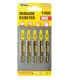 Plátky do přímočaré pily HCS MASTERTOOL na dřevo/ plast rychle rovné střih 12TPI/77 mm 5 ks 14-2819