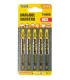 Plátky do přímočaré pily HCS MASTERTOOL na dřevo/ plast rychle rovné střih, obráceně 6TPI/100 mm 5 ks 14-2818