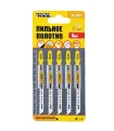 Plátky do přímočaré pily HCS MASTERTOOL T101D na dřevo/ plast čisté rovné střih 6TPI/100 mm 5 ks 14-2809
