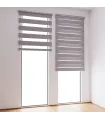 Roleta Den a Noc na panoramatické okno Ocelová