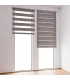 Roleta Den a Noc na panoramatické okno Šedá
