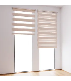 Roleta Den a Noc na panoramatické okno světle růžový mramor