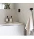 Dvojitý samolepící věšák černý, Base 200, 605222-21