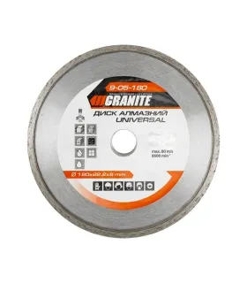 Kotouč diamantový GRANITE UNIVERSAL 180*2,4 mm 22-24% 8600 ot./min 9-05-180