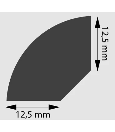 Dokončovací lišta DMS WT12A 200 x 1,25 x 1,25 cm