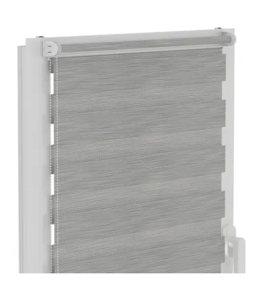 Roleta Den a Noc Delux Plus série Graphite Wood DN21