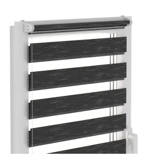 Roleta Den a Noc Delux Plus série Graphite Black DN33