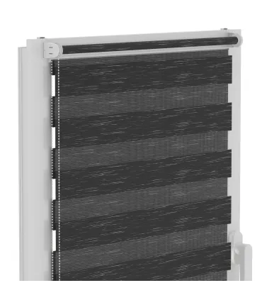 Roleta Den a Noc Delux Plus série Graphite Black DN33